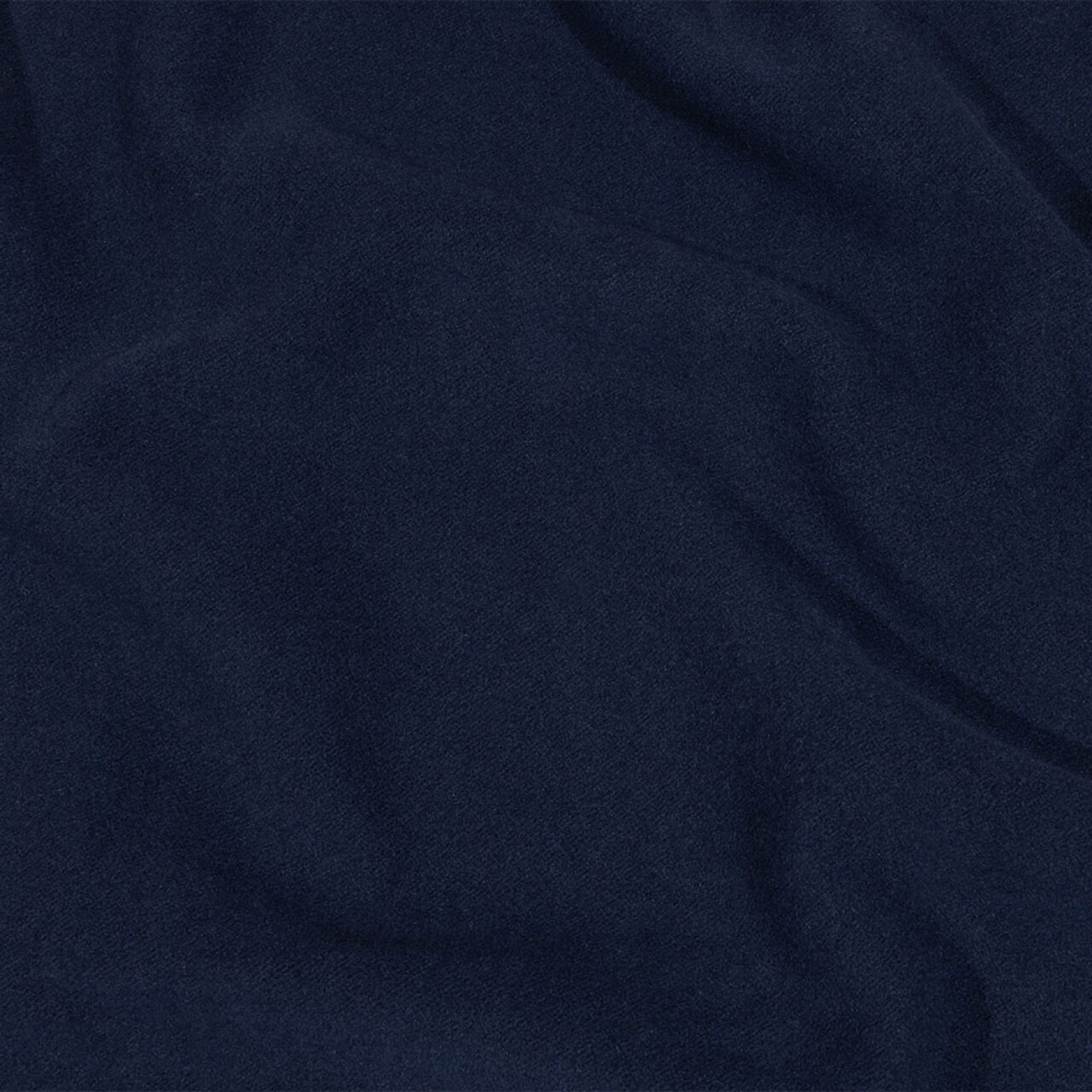1 Yard Balenciaga Italian Deep Ultramarine Brushed Blended Virgin Wool and Cashmere Twill 55’’ Width